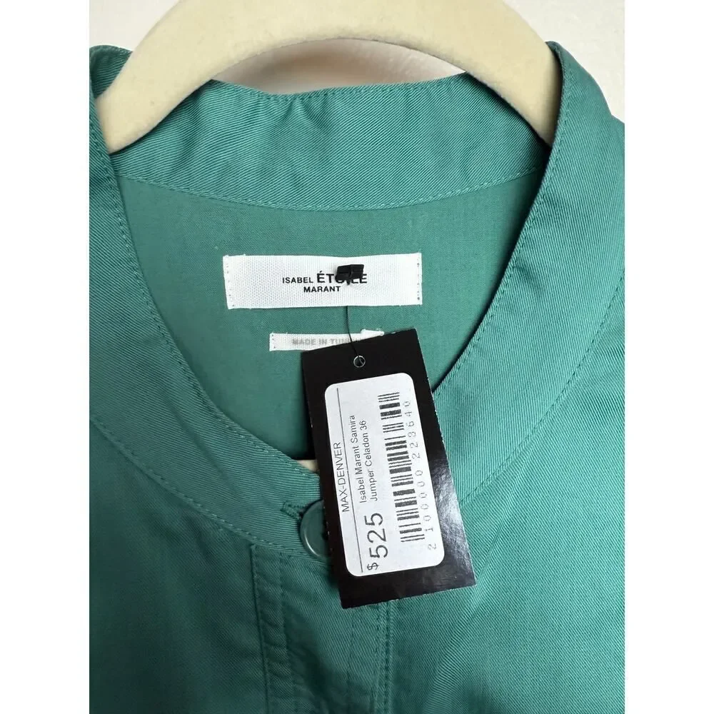 Isabel Etoile Marant Samira Dress in Celadon NWT Sz. 36 (US 4) - Picture 5 of 7